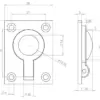 38x50mm Flush Rings