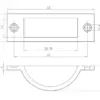 Brass Dust Proof Spring Floor Bolt Socket
