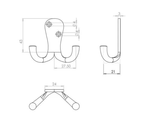 Double Robe Hooks