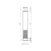 Cylinder Wall mounted Door Stop without Rose