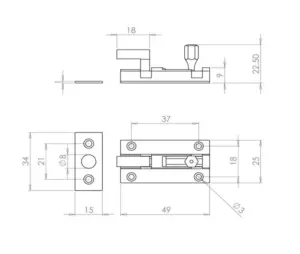 Brass Necked Barrel Bolts