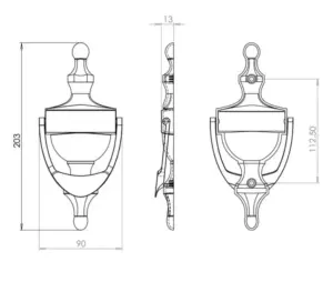 Urn Door Knockers