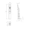 Brass Lever Action Flushbolts