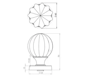 Pumpkin Glass Door Knobs