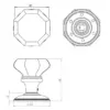 Flower Glass Door Knobs