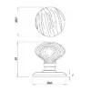 Pine Mortice Door Knobs