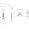 Mushroom Small Door Knobs