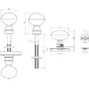 Oval Small Door Knobs
