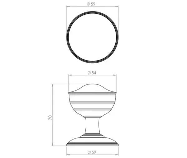 Crown Door Knobs