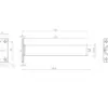 Concealed Door Closer with Rectangular Plate