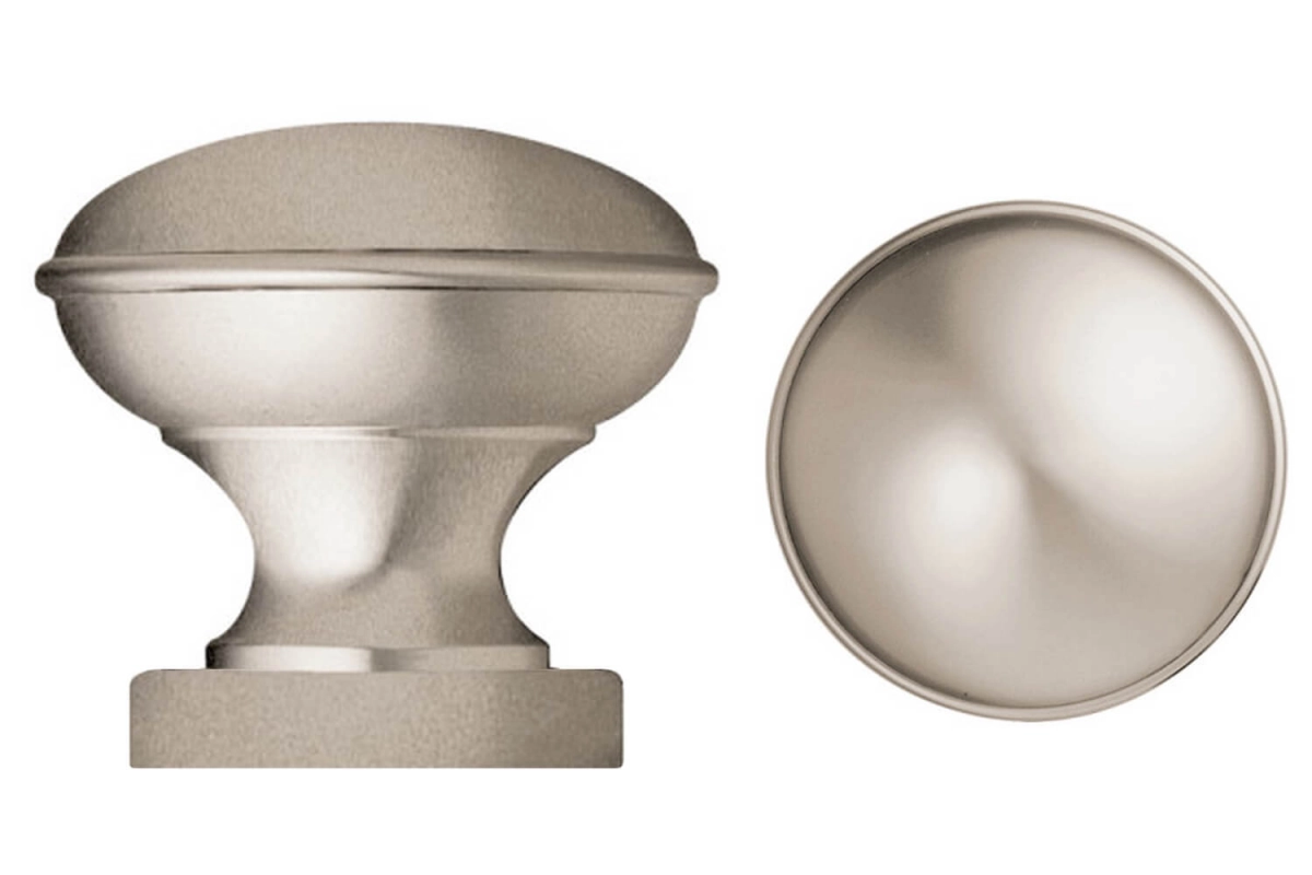 Satin chrome door knobs