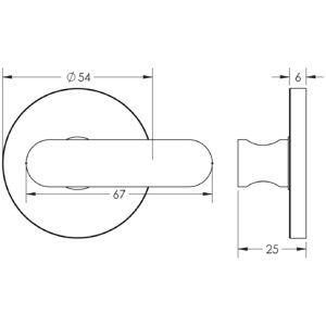Frelan Hardware CRES CR-803 Thumb Turn & Lock