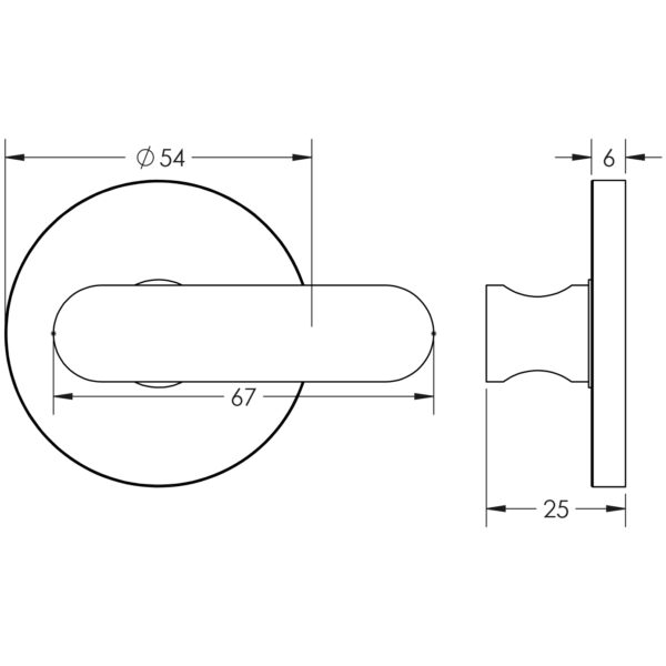 Frelan Hardware CRES CR-803 Thumb Turn & Lock
