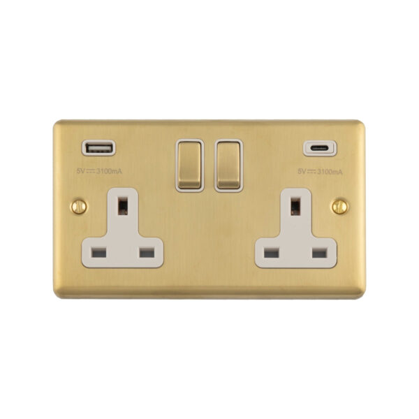 Enhance Decorative 2 Gang USBC Socket