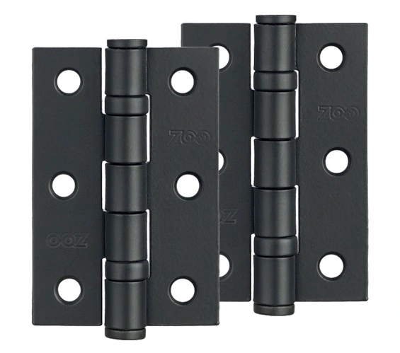 Black antique door hinges
