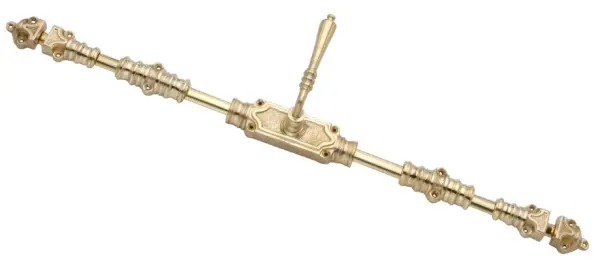 Lever Handle Door Brass Espagnolette Bolt - Upto 9 feet Doors - Image 3