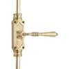 Lever Handle Door Brass Espagnolette Bolt - Upto 9 feet Doors