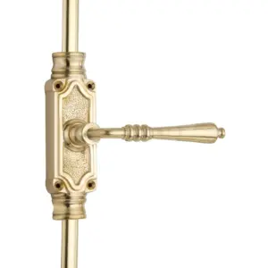 Lever Handle Door Brass Espagnolette Bolt - Upto 9 feet Doors