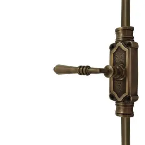 Antique Brass Lever Handle Door Brass Espagnolette Bolt