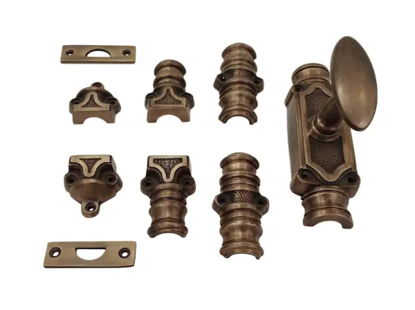 Limited Edition - Antique Brass Stephaney Espagnolette Bolt - Image 4