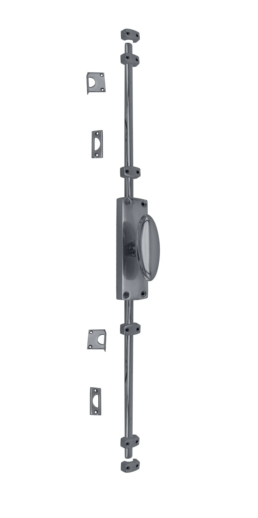 Oval Knob Espagnolette/Crémone Locking Bolt for up to 8.5 Feet High Doors & Windows - Image 3