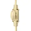 Hampton Reeded Cremone Bolt by Euro Art | Solid Brass Espagnolette Bolt